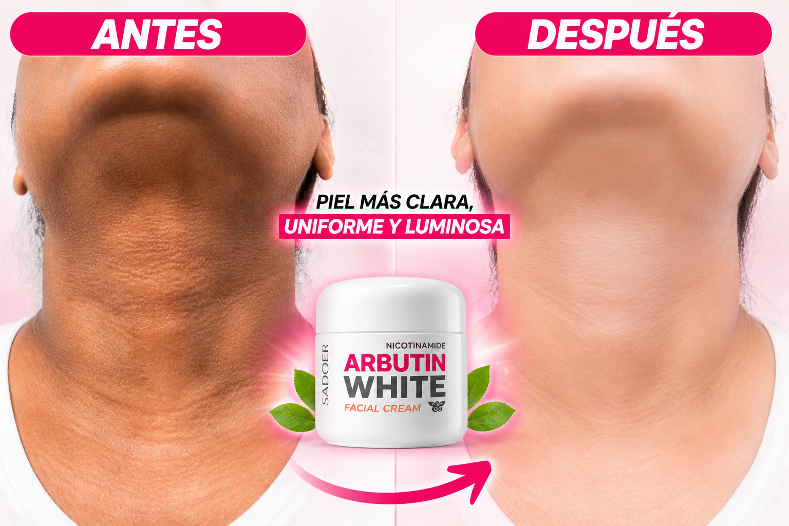 Crema Aclarante Arbutin White con Nicotinamida