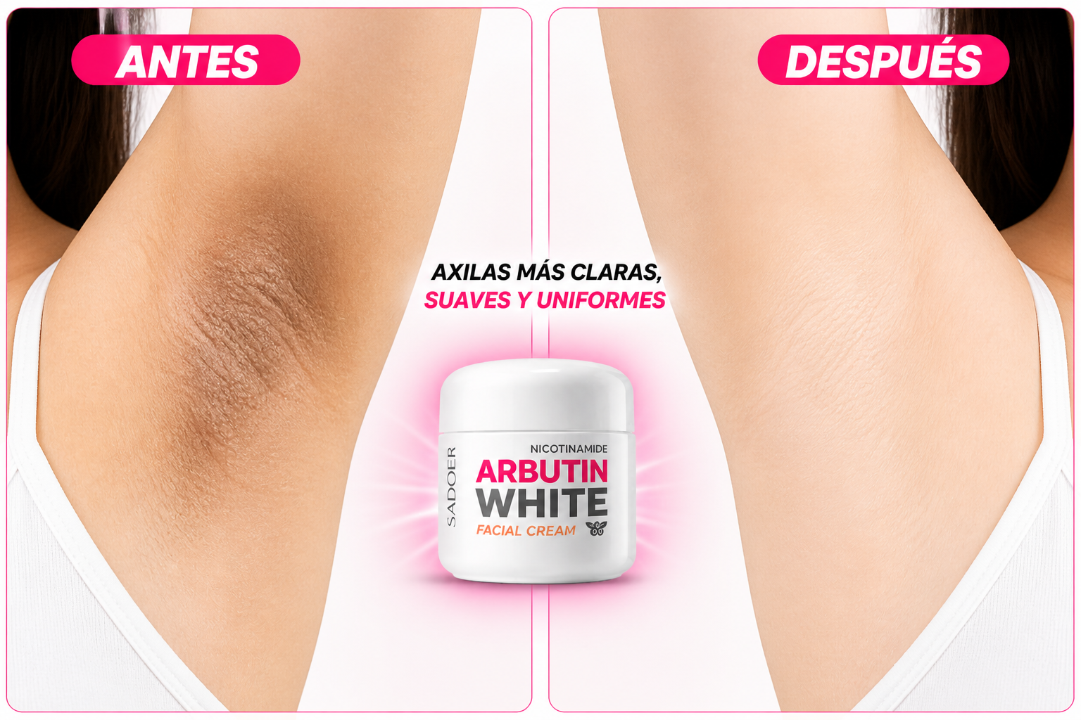 Crema Aclarante Arbutin White con Nicotinamida